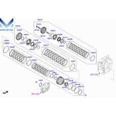 mobis transaxle clutch automatic hyndai palisade 2018-23